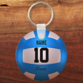 Blauwe volleybal sleutelhanger (Voorkant)