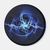 Blauwe vonken magneet (Voorkant)