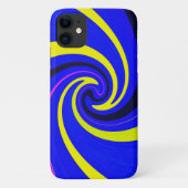 Blauwe vortex Case-Mate iPhone case (Achterkant)