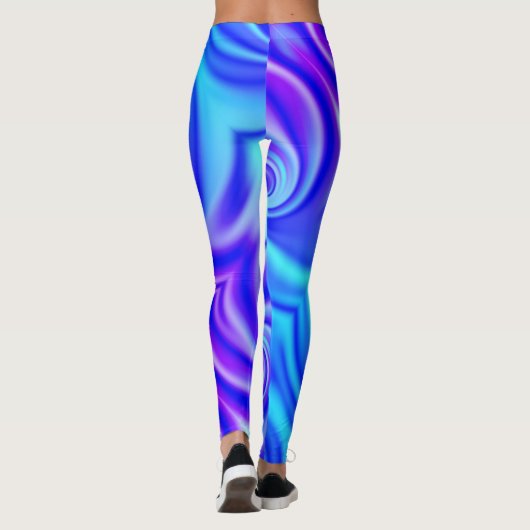 blauwe vortex - leggings (Achterkant)