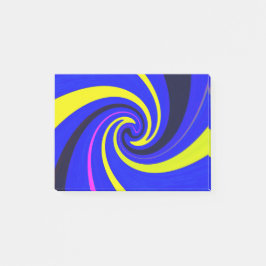 Blauwe vortex post-it® notes
