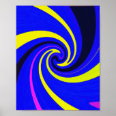 Blauwe vortex poster (Voorkant)