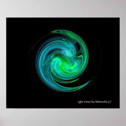 BLAUWE VORTEX POSTER (Voorkant)