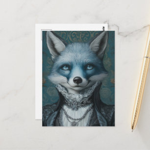 Blauwe Vos Briefkaart