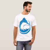 Blauwe vos t-shirt (Voorkant volledig)