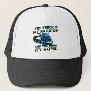 Blauwe Vrachtwagen Snelheid Road Passion Home Driv Trucker Pet