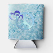 Blauwe vrede blikjeskoeler (Voorkant)