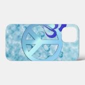 Blauwe vrede Case-Mate iPhone case (Achterkant (horizontaal))