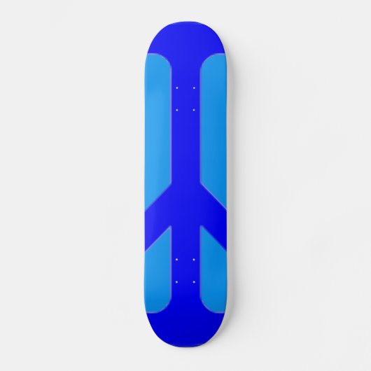 Blauwe vrede skateboard (Voorkant)