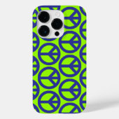Blauwe Vredestekens Case-Mate iPhone Case (Achterkant)