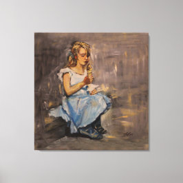 "Blauwe vreugde" — Verhard Canvas afdrukken