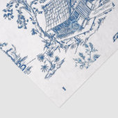 Blauwe vuilstort van de Chinoiserie Tissuepapier (Detail)