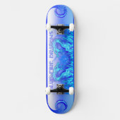 BLAUWE VUURBARE DRAGONS SKATEBOARD (Voorkant)
