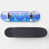 BLAUWE VUURBARE DRAGONS SKATEBOARD (Horizontaal)