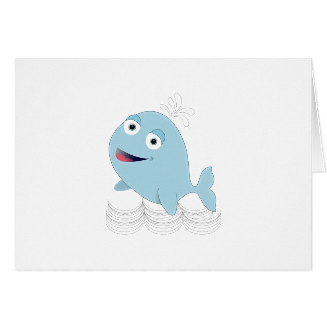 Blauwe walvis (Voorkant Horizontaal)