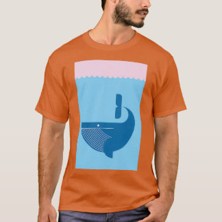 Blauwe walvis 2 7 t-shirt