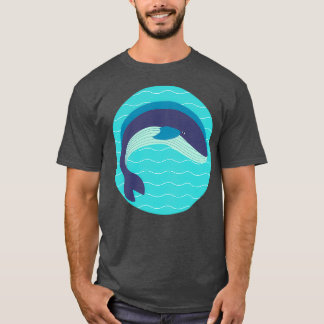 Blauwe walvis 3 3 t-shirt
