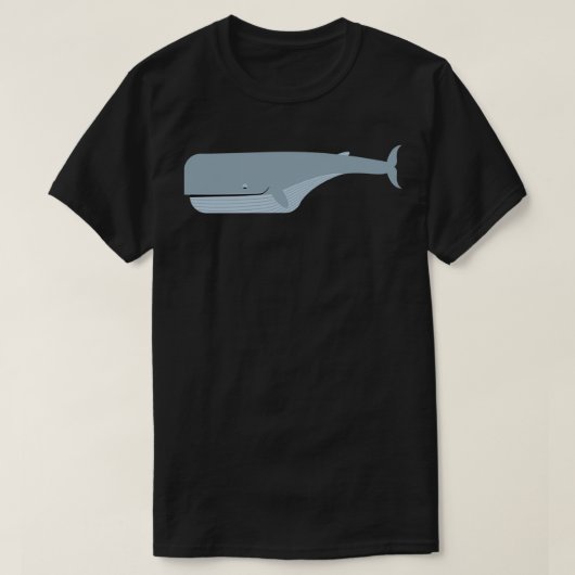 Blauwe walvis 54 2 t-shirt (Design voorkant)