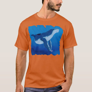 Blauwe walvis 60 t-shirt