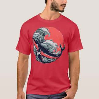 blauwe walvis 77 2 t-shirt