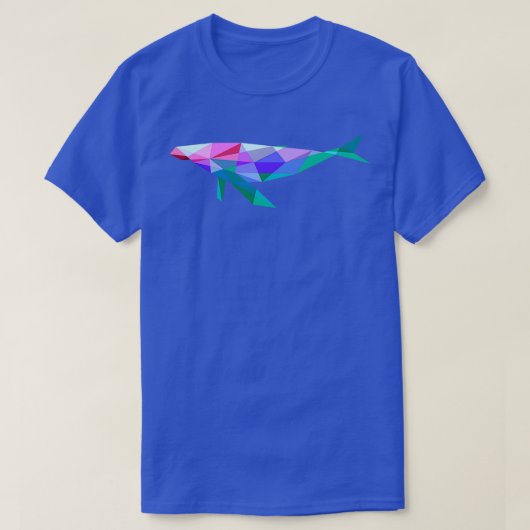 Blauwe walvis 78 t-shirt (Design voorkant)