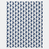Blauwe walvis, autisch fleece deken (Voorkant)