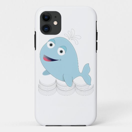 Blauwe walvis Case-Mate iPhone case (Achterkant)