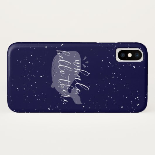 Blauwe walvis, Hallo daar Case-Mate iPhone Case (Achterkant (horizontaal))