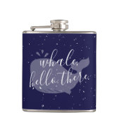 Blauwe walvis, Hallo erlenmeyer Heupfles (Voorkant)