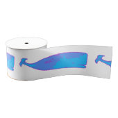 blauwe walvis in elke kleur grosgrain lint (Spoel)