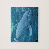 Blauwe walvis legpuzzel (Verticaal)