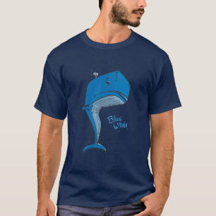 Blauwe walvis - marine t-shirt
