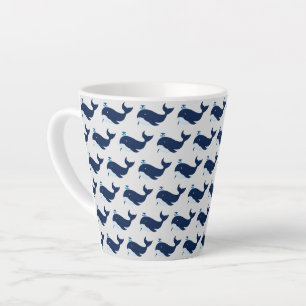 Blauwe walvis, Nautical Latte Mok