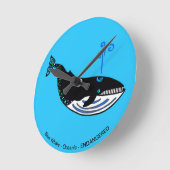 Blauwe walvis -  ronde klok (Hoek)