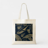 blauwe walvis tote bag (Achterkant)