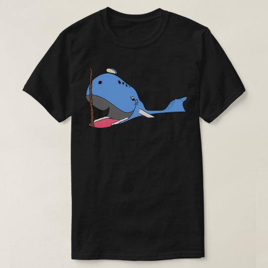 Blauwe walvis van Catoosa T-shirt (Design voorkant)