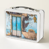 Blauwe wand en deur (Achterkant)