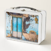 Blauwe wand en deur (Voorkant)