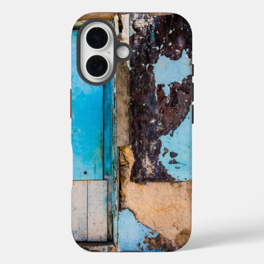 Blauwe wand en deur Case-Mate iPhone case (Achterkant)