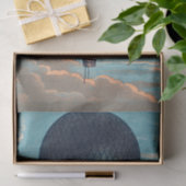 Blauwe Warm Luchtballon-ontkoppeling Tissuepapier (Geschenk)