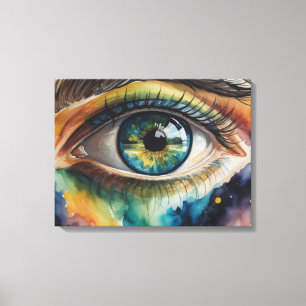 Blauwe waterarend canvas afdruk