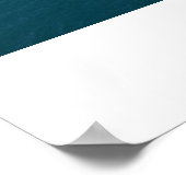 Blauwe waterbrug poster (Hoek)