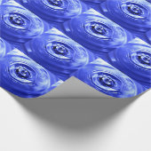 BLAUWE WATERDROP CADEAUPAPIER (Hoek)