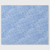 Blauwe waterdruppels cadeaupapier (Vlak)
