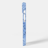Blauwe waterdruppels Case-Mate iPhone case (Achterkant / Links)