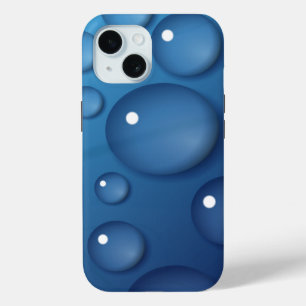 Blauwe waterdruppelstructuur