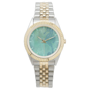 Blauwe wateren, zeepaard en Vlaanderen Horloge