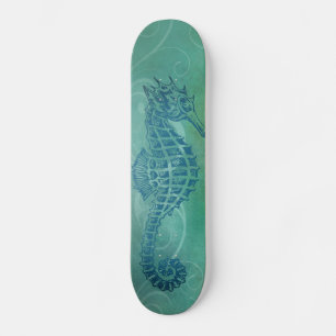 Blauwe wateren, zeepaard en Vlaanderen Skateboard