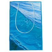 Blauwe watergolf medium cadeauzakje (Voorkant)