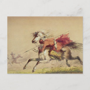 Blauwe waterkreeft door Alfred Jacob Miller Briefkaart